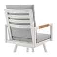 thumbnail image 5 of HomeStock Coastal Charm Outdoor Patio Swivel Bar or Counter Stool in Aluminum with Brown Rope and Light Gray Cushions, , Weather-Proof Design, 5 of 8