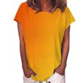 thumbnail image 1 of Blouse pour Femmes Mode Été Décontractée Imprimée Manches Courtes Roulées, 1 of 5