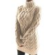 thumbnail image 1 of Suéter de otoño e invierno europeo y americano, suéter de mujer con solapa engrosada, manga larga, vestido retro de línea gruesa, ropa de mujer, 1 of 6