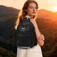 thumbnail image 3 of PU Leather Backpack Purse for Women , 12.6X9.84 inch Convertible Backpack, 2 in 1 Shoulder Crossbody Bag, Multipurpose Design Handbag, Multi Zipper Casual Daypack, Fashion Travel Backpack Handbag, 3 of 4