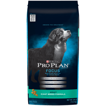 Purina Pro Plan FOCUS Giant Breed Formula Chicken Adult Dry Dog Food - 34 lb. (Best Giant Dog Breeds)