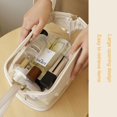 thumbnail image 4 of Bolsa de cosméticos de Pu translúcida, bolsa de almacenamiento de cosméticos portátil de moda, bolsa de lavado de viaje de gran capacidad, 4 of 5