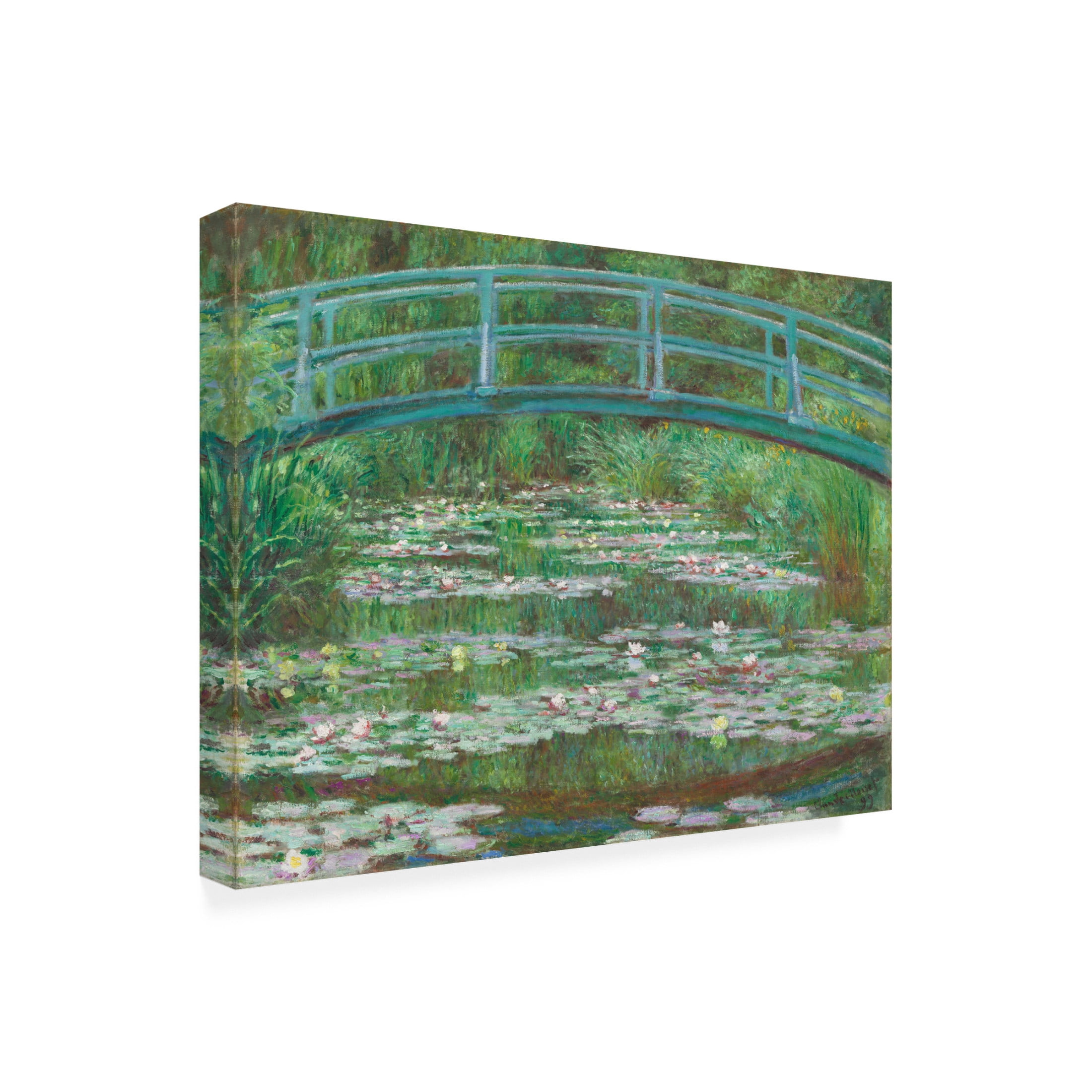 Trademark Fine Art Pictufy Japanese Footbridge 1899 Canvas Wall Art