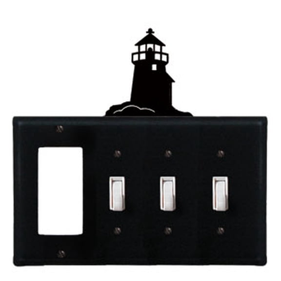 Lighthouse Single GFI CUSTOM Product Triple Switch Cover