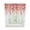 Red, variant on Teal Blue Eucalyptus Leaves Swag Valances for Windows, Spring Floral Summer Botanical Rod Pocket Sheer Valances for Windows, Swag Toppers Light Filtering for Kitchen Living Room 2 Panels 36''x63''