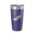thumbnail image 1 of Otter Tail Lake Map Tumbler Travel Mug Insulated Laser Engraved Coffee Cup Minnesota 20 oz Purple, 1 of 1