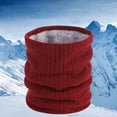 thumbnail image 4 of Tanhomme 2Pack Scarf Winter Double-Layer Neck Warmer Knit Fleece Lined Circle Loop Scarves Winter Thickened Collars High Collars Neck Cover Cold Plush Neutral Warm Neck Cover, 4 of 5
