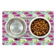 thumbnail image 1 of Colorful Pet Mat for Food and Water, Floral Theme Botanical Motifs Various Flower Pattern, Non-Slip Rubber Mat for Dogs and Cats, 18" X 12", by Ambesonne, 1 of 2