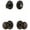 Timeless Bronze, variant on Grandeur 826599 Circulaire Solid Brass Single Cylinder Keyed Entry Knobset And Deadbolt