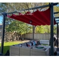 thumbnail image 2 of PURPLE LEAF Pergola Shade Cover for 11' X 13' Deck Porch Outside Outdoor Retractable Durable Fabric Canopy Replacement Top Only Terra, 2 of 8