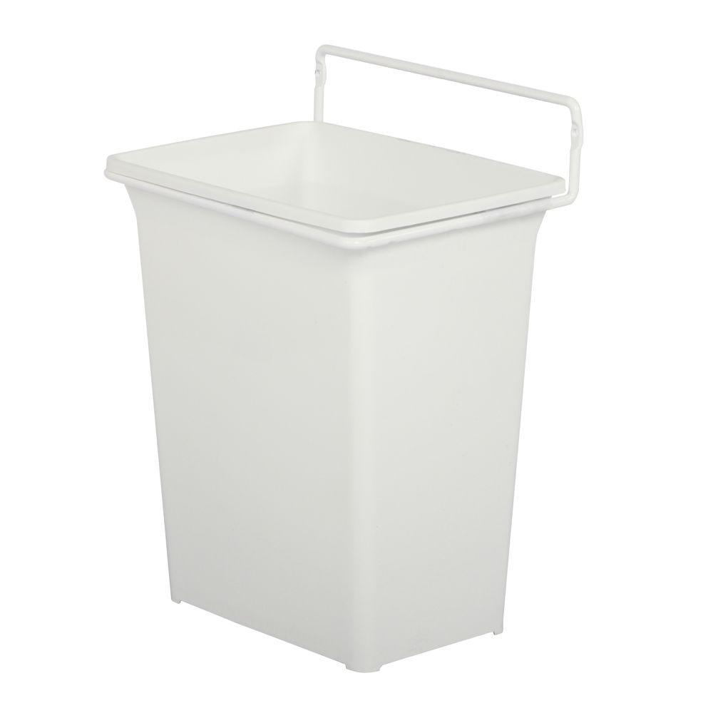 Door Mounted Waste Bin In White
