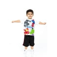 thumbnail image 3 of Marvel Avengers Spider-Man Iron Man Hulk Little Boys T-Shirt and Mesh Shorts Outfit Set Toddler to Little Kid, 3 of 5