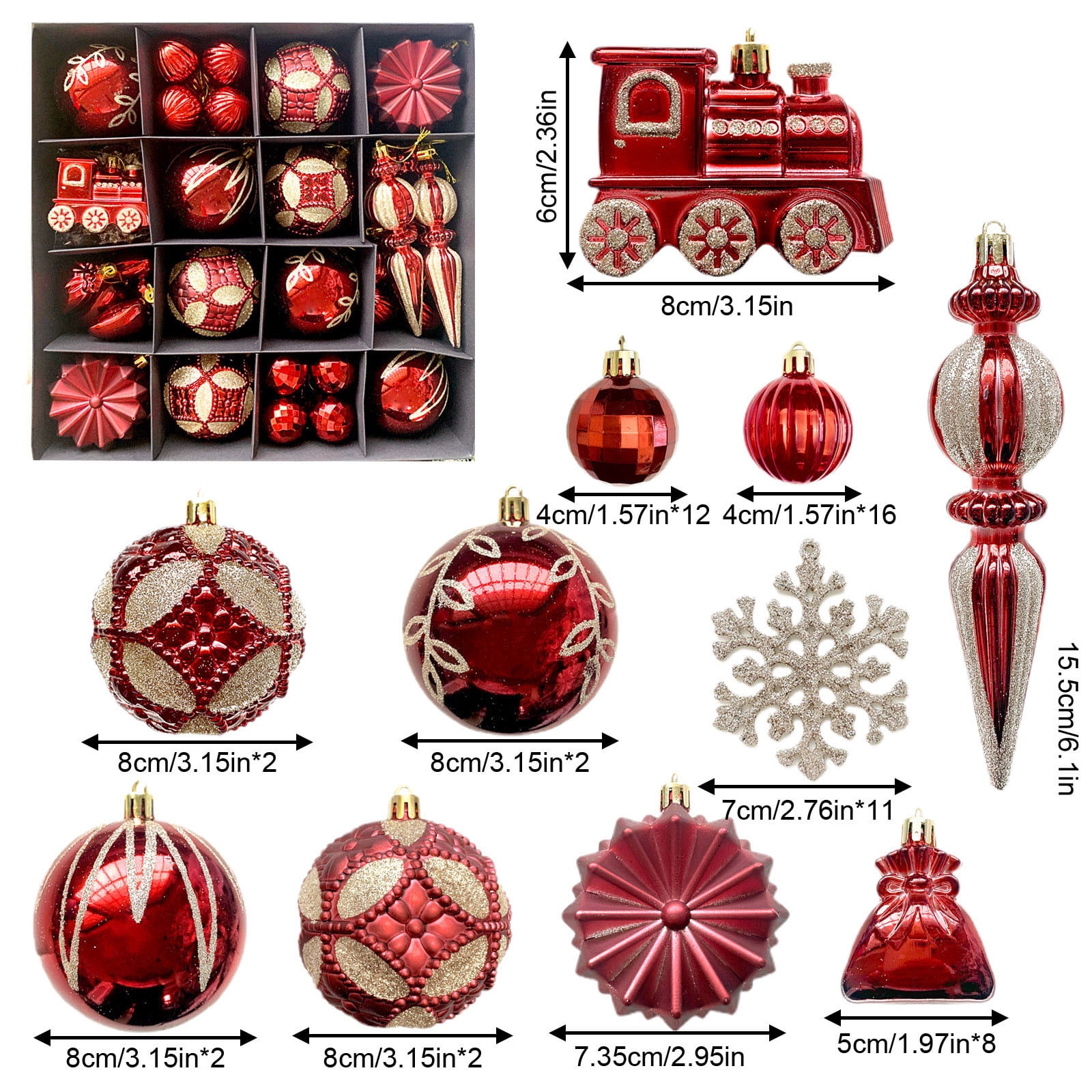 Boules De Noël Vintage - Lot D'Occasion - Décorations De Fêtes Rétro