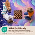 thumbnail image 4 of Design&I 4'x6' Ultra Soft Area Rug, Purple Mermaid Kawaii Aesthetic Scale Cute Starfish Border None Fluffy Washable Non Shedding for Bedroom Living Room Home Office, 4 of 7