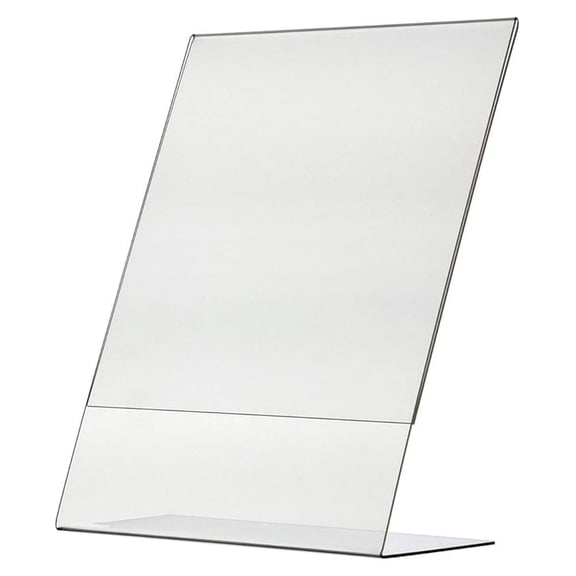 Table Tent Sign Holder 8.5 x 11 Inches Side Loading Clear Acrylic Picture Frame Businesses or Medical Complexes Display