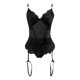 thumbnail image 2 of Lencería sexy de encaje Gibobby para mujer ropa de dormir Mono negro L, 2 of 4