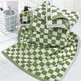 thumbnail image 5 of Hand Towels for Bathroom 4 Pack, Cotton Face Towels Soft Absorbent for Spa Bath Gym Kitchen, Hand Towel Set Decorative Checkered, 13 x 29 Inches, 4 Colors, 5 of 8