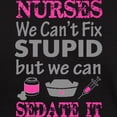 thumbnail image 3 of CafePress - Nurse We Can't Fix Stupid But We Can Sed T Shirt - Men's Classic Graphic Cotton T-Shirt, 3 of 4