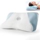 thumbnail image 4 of Almohada de soporte cervical para el cuello | Espuma de memoria de algodón transpirable | Núcleo que absorbe la humedad y no se colapsa | 24"x12"x5" | Alivio del dolor, fácil de limpiar, tamaño, 4 of 5