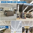 thumbnail image 6 of 8Ft Single Pin Fa8 LED Tube Light Bulbs,D Shape 120W 12000Lm 6000K,4-Pack, 6 of 7