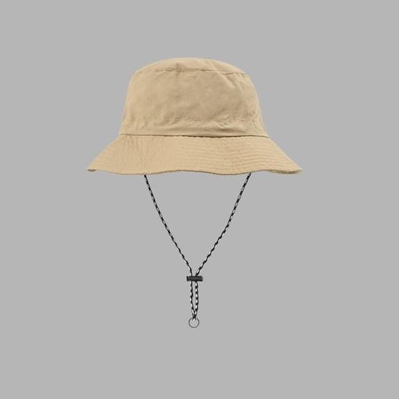 Bibifish Mens Bucket Hat Foldable Adjustable Drawstring Sun Protection Bucket Hat Lightweight Breathable Casual Outdoor & Travel Hiking Hat