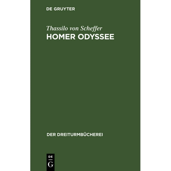 DreiturmbÃ¼cherei Homer Odyssee, Book 24, (Hardcover)