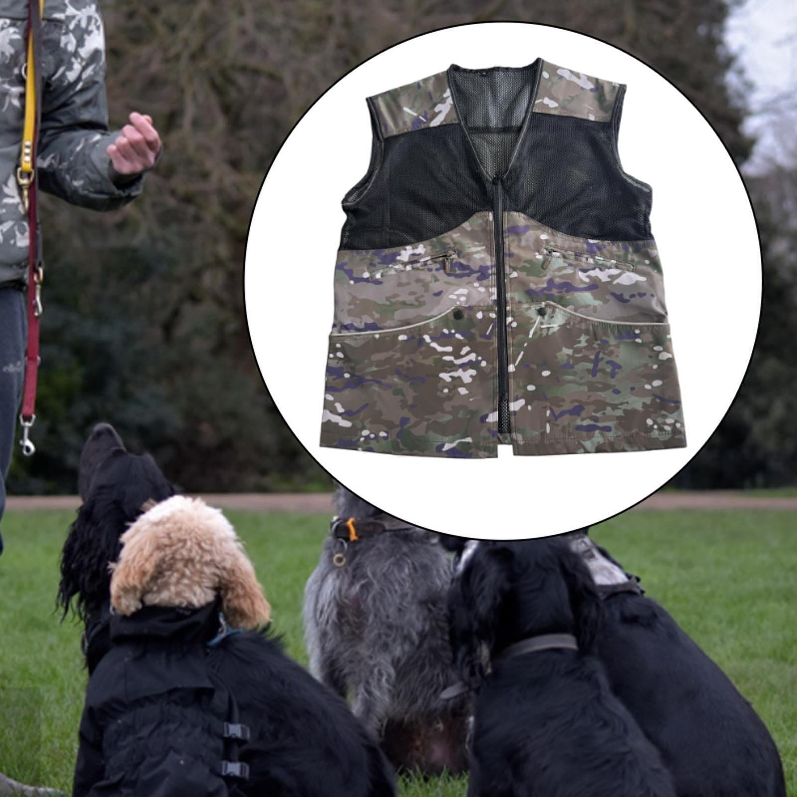 EHJRE Dog Training Vest for Handlers Coat Breathable Dogs Trainer Clothing Tugging Protection for Agility Obedience Training Travel XL