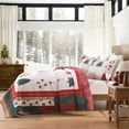 thumbnail image 5 of Holiday Forest 3 Pcs Festive Christmas Tree Quilt Bedspread Set, 5 of 13