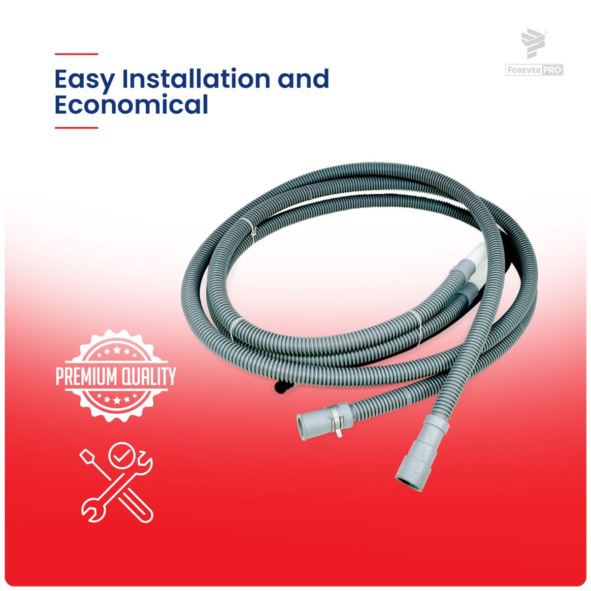 SUPPLYZ Direct Replacement for LG AEM69493808 Washer Hose Assemblydrain AEM69493805 PS11760658