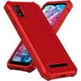 thumbnail image 2 of Compatible For Cloud Mobile Stratus C8 Slim Tough Hybrid Cell Phone Cover Case - Red, 2 of 5