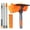 Orange, variant on ITTAHO Swivel Window Cleaning Tool, 58" 2-in-1 Window Squeegee Cleaner with Long Handle
