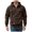 Coffee, variant on Hoodies for Men Quarter Zip Pullover Winter Cargo Hooded Sweatshirt Workout Outdoor Hoodies with Pockets(S,Khaki)