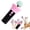 Black, variant on Electric Cat Wand Toy with Telescopic Rope, Cat Teaser Game Interactive Cats Toys Fuzzy Ball Launchers Funny Enrichment Toys for Bored Indoor Pets
