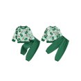 thumbnail image 2 of BemeyourBBs Baby Boy Golf Outfits Long Sleeve Golf Print Sweatshirt + Pants, 2 of 9