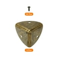 thumbnail image 3 of 8 Pcs Furniture Corner Edges Protector, 40mm Metal Edge Guard with Screws, Bronze, 3 of 6