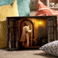 thumbnail image 5 of Jesus Knocking on Door Canvas Wall Art (Spiritual Invitation Tone) Ready to Hang for Living Room, 5 of 8