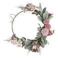 thumbnail image 4 of NUOLUX Wreath Door Front Decor Wreathshanging Home Valentines Autumn Christmas Outside Day Festival Summer Decorations Peony, 4 of 6