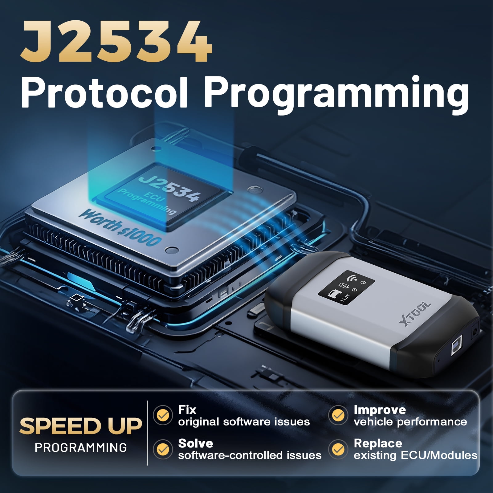 XTOOL D9 MAX Automotive Diagnostic Scanner, Bluetooth Full System Bi Directional Scan Tool, J2534 Repr0gramming Tool, Topology Mapping, 45+ Resets, with KC501 Key Fob Programmer