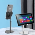 thumbnail image 3 of Heart Shaped Desktop Tablet Support Flexible Phone Support Metal Bracket Black, 3 of 5