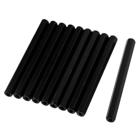 10pcs M3 Aluminum Spacer Column 80mm Black for DIY