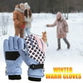 thumbnail image 5 of Utoimkio Kids Ski Gloves Waterproof Winter Snow Gloves Thicken Warm Windproof Warm Winter Gloves for Cold Weather,Thermal Snowboarding Gloves for Boys Girls 4-8 Years, 5 of 9