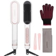 thumbnail image 1 of Cepillo alisador de cabello iónico negativo con 9 configuraciones de temperatura, peine alisador de cabello de calentamiento rápido de 30 s con pantalla LED, cepillo alisador de cabello anti-escaldadu, 1 of 5