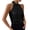 Black, variant on Women Summer Tops Halter Sleeveless Loose Fit Blouse Solid Color Smooth Satin Tank Tops Imitation Silk Party Office Vest Workwear