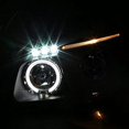 thumbnail image 4 of SMD LED Halo Projector Headlight In Black Housing Clear Lens Made For And Compatible With 2005 - 2009 Hyundai Tucson 05 06 07 08 09, 4 of 7