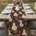 thumbnail image 4 of Brown Gourd Table Runner 70 Inches, Spring Floral Farmhouse Botanical Bed Runner Dresser Scarves Tabletop for Indoor Outdoor Parties/Ceremony/Banquet, 13" x 70", 4 of 9