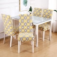 thumbnail image 6 of Dining Chair Covers Set of 4 Stretch Spandex Dining Room Chair Covers Parsons Chair Slipcovers Dining Chair Protector Anti-dust Chair Seat Protector for Dining Room Hotel, Kitchen, Party, 6 of 6