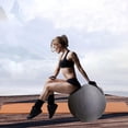 thumbnail image 4 of Anti-Slip Yoga Ball Cover 55cm Birthing Chair Protector with Handle Coffee, 4 of 7
