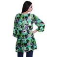 thumbnail image 4 of Moomaya Printed Georgette Beach Clothes For Women Short Shrug Cover Up Cardigan, 4 of 5