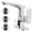 CHROME, variant on MASO Touchless Pull-Down Bathroom Sink Faucet, 2 Spray Modes, Temperature Display (°F), Motion Sensor, 360° Swivel, Single Handle, 1 or 3 Hole, Deck Plate, Vanity, Laundry & Bar, Polished Chrome