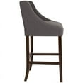 thumbnail image 4 of Home Square Carmel 30" Upholstered Bar Stool in Dark Gray - Set of 3, 4 of 5